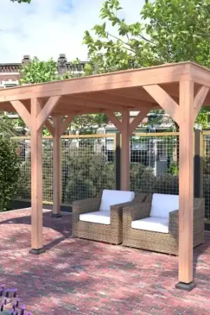 Douglas overkapping geschaafd 450 x 250 cm Bestel Nu