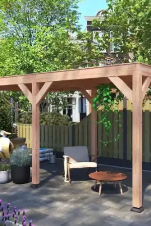 Douglas overkapping geschaafd 500 x 250 cm Superprijs