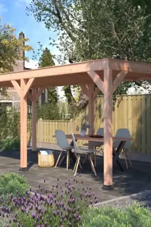 Douglas overkapping geschaafd 600 x 250 cm Merkproduct