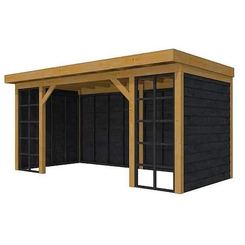 Douglasvision buitenverblijf Comfort Compleet geschaafd 500 x 270 cm groen geïmpregneerd Must-Have