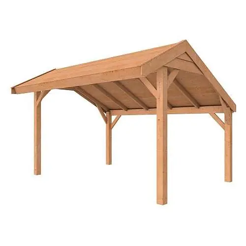 Douglasvision kapschuur Comfort 400 x 250 cm onbehandeld Hoge Kwaliteit