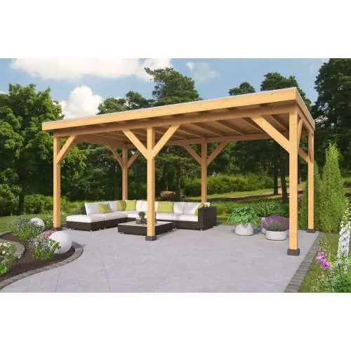 Aanbieding Red Class Wood DHZ overkapping Zoutelande 500 x 330 cm