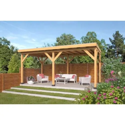 Red Class Wood DHZ overkapping Zoutelande 600 x 330 cm Op = Op