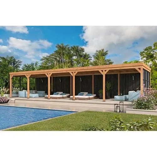 Red Class Wood overkapping Kiruna type 4 plat dak 1296 x 378 cm Goedkoop