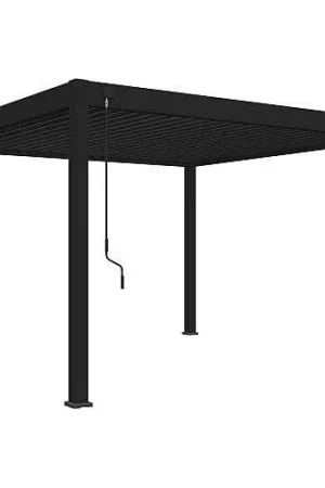 Aluminium overkapping Toronto vrijstaand antraciet 300 x 400 cm Flitsaanbieding