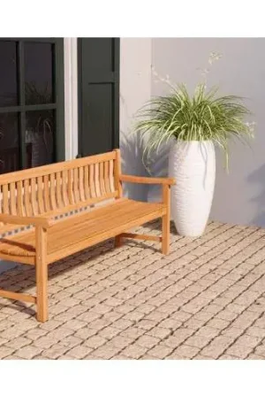 Populair Tuinbank Bretagne teak met 2 poten 150 cm