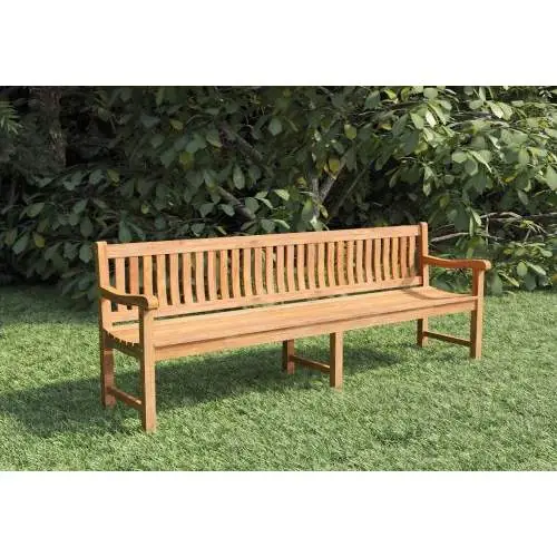 Op = Op Tuinbank Bretagne teak met 3 poten 250cm