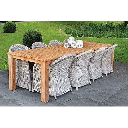 Teak tafel 180 x 90 cm Rustiek Gecertificeerd