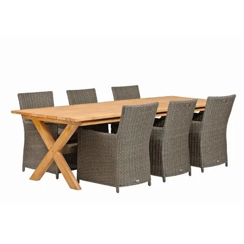 Teak tafel Rustiek 350 x 100 x 78 cm Op = Op