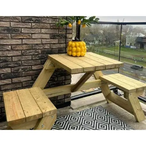 Vuren balkon-muurtafel 79 x 160 x 58 cm 150855 Speciale Aanbieding
