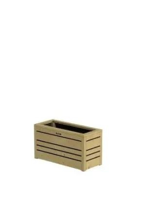 Hillhout bloembak Flux 70 x 30 x 38 cm geïmpregneerd Betrouwbaar