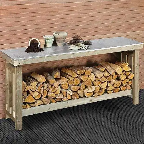 Merkproduct Werkbank XXL geïmpregneerd vuren 180 x 50 x 80 cm