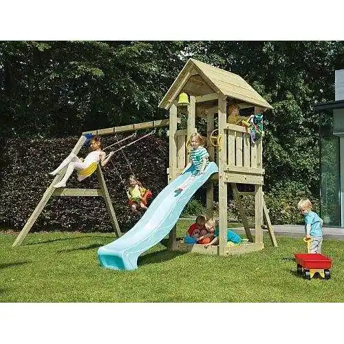 Speeltoestel Blue Rabbit groen geïmpregneerd Kiosk Premium