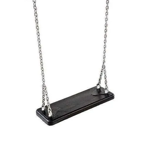 Gratis Retour Rubberen schommel zwart met ketting