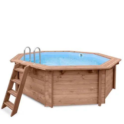 Luxe houten zwembad Cabana Beach 434 x 401 x 116 cm Nu Kopen