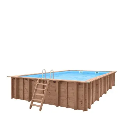 Merkproduct Luxe houten zwembad Playa Forti 600 x 419 x 131 cm