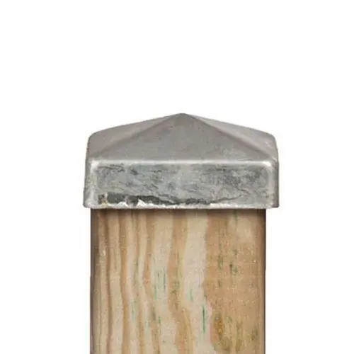 Verzinkt paalornament piramide 7,1 x 7,1 cm Express Levering