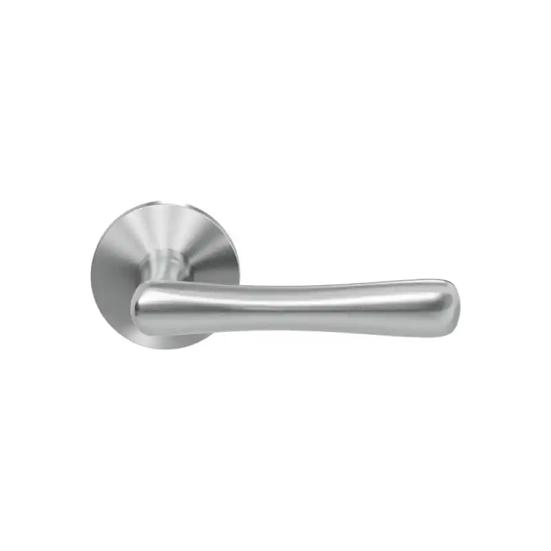 GPF1312.09 Pake deurkruk op rozet 50x6mm RVS geborsteld Tijdelijk Beschikbaar