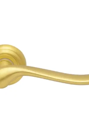 691 Rondo deurkruk op rozet, satinmessing Actieprijs