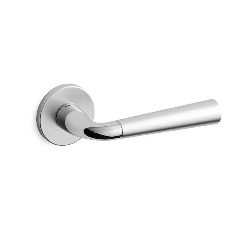 S91 Special deurkruk op rozet, chrome/satinchrome Laatste Versie