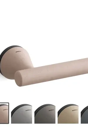 8021 Juno deurkruk op rozet, mat zwart-blos Speciale Aanbieding