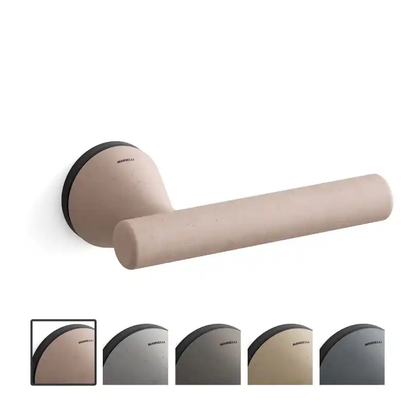 8021 Juno deurkruk op rozet, mat zwart-blos Speciale Aanbieding
