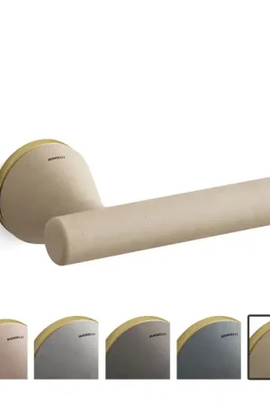 Voordeelprijs 8021 Juno deurkruk op rozet, satinmessing-zand