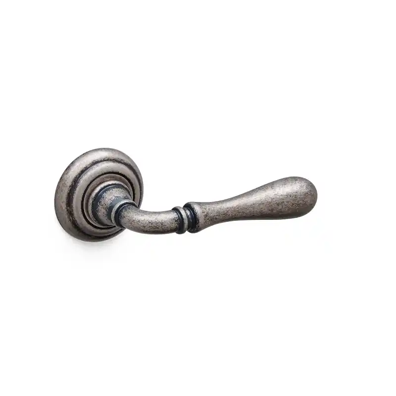 Exclusieve Aanbieding 1421 Gou deurkruk op rozet, antiek chroom