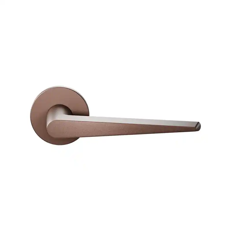 Uitverkoop GPF2060.A2.00 Piko deurkruk op ronde rozet Bronze blend, 50x8mm