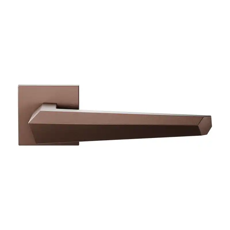 Hoge Kwaliteit GPF3112.A2.02 Rua deurkruk op vierkante rozet Bronze blend, 50x8mm