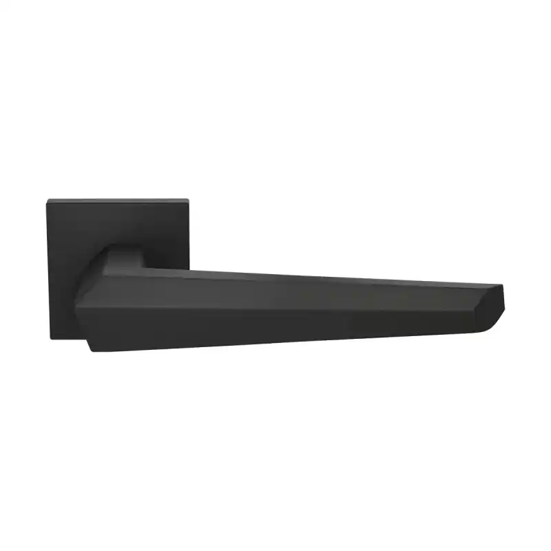 Tijdelijk Beschikbaar GPF3112.61.02 Rua deurkruk op vierkante rozet zwart, 50x8mm