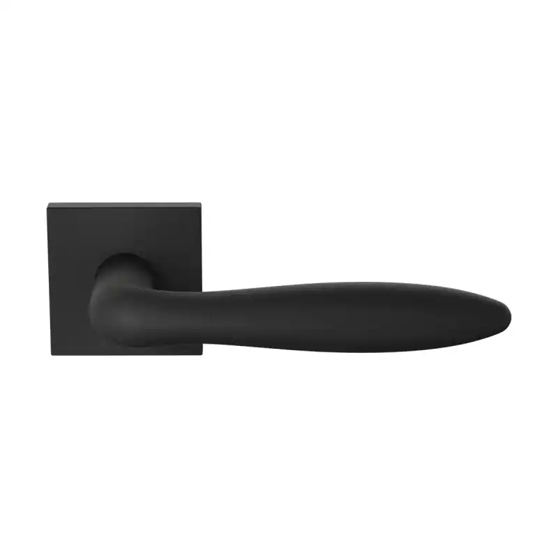 GPF1314.61.02 Rangi deurkruk op vierkante rozet zwart, 50x8mm Veilige Betaling