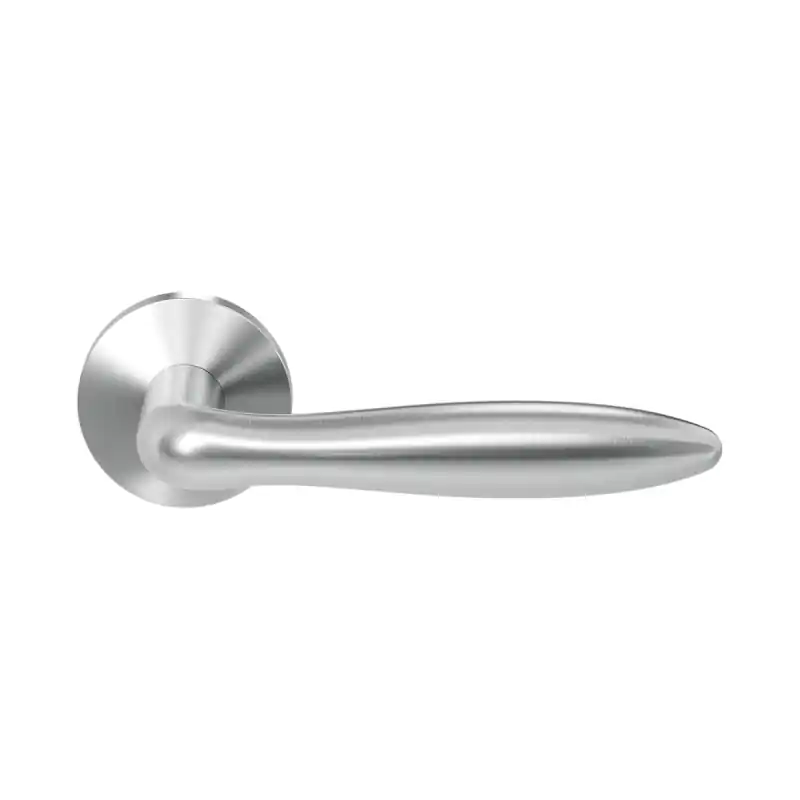 GPF1314.09.00 Rangi deurkruk op ronde rozet RVS, 50x8mm Premium