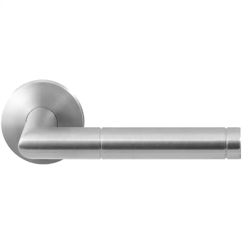 GPF1042.00 Kohu deurkruk op ronde rozet RVS, 50x8mm Koop Vandaag