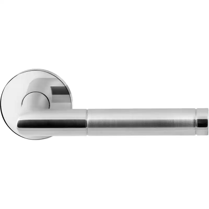 Hete Deal GPF deurklink op ronde rozet, Kohu, paar, RVS