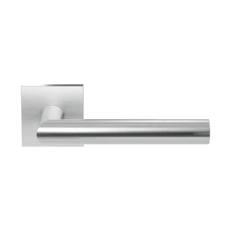 GPF1015.02 deurkruk op vierkante rozet RVS, 50x50x8mm Toi paar rvs Merkproduct