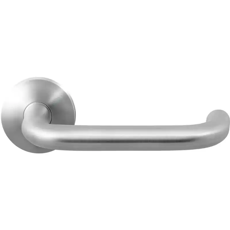 GPF1006.00 Hoa deurkruk op ronde rozet RVS, 50x8mm Gratis Retour