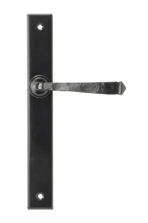 Direct Verzonden Wardlo deurkruk op schild 242x32mm smeedijzer zwart