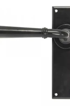 Exclusieve Aanbieding Wardlo deurkruk op schild 152x48mm Blind smeedijzer zwart
