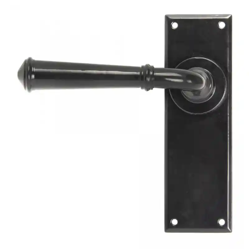 Exclusieve Aanbieding Wardlo deurkruk op schild 152x48mm Blind smeedijzer zwart