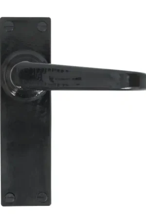 Wardlo deurkruk op schild 155x42mm Blind smeedijzer zwart Koop Vandaag