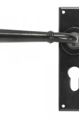 Wardlo deurkruk op schild 152x48mm PC47 smeedijzer zwart Alleen Vandaag