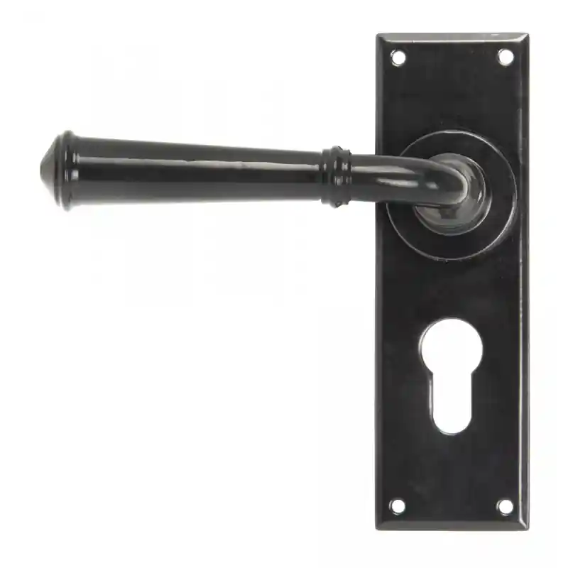 Wardlo deurkruk op schild 152x48mm PC47 smeedijzer zwart Alleen Vandaag