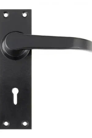Wardlo deurkruk op schild 155x42mm BB57 smeedijzer zwart Nu Kopen