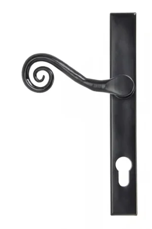 Beste Prijs Wardlo deurkruk op schild 242x32mm PC92 links smeedijzer zwart