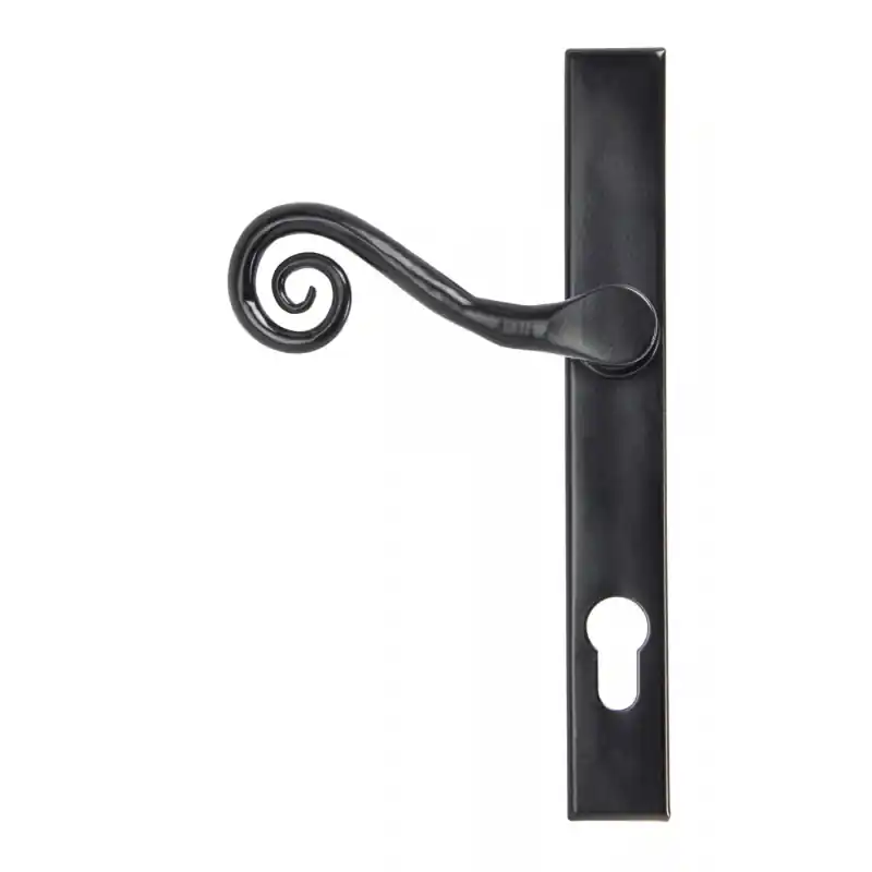 Beste Prijs Wardlo deurkruk op schild 242x32mm PC92 links smeedijzer zwart