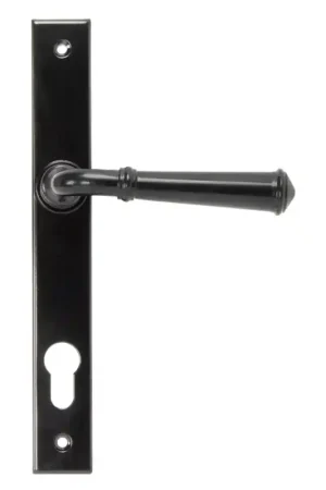 Wardlo deurkruk op schild 242x32mm PC92 smeedijzer zwart Rechtstreeks Van De Fabrikant