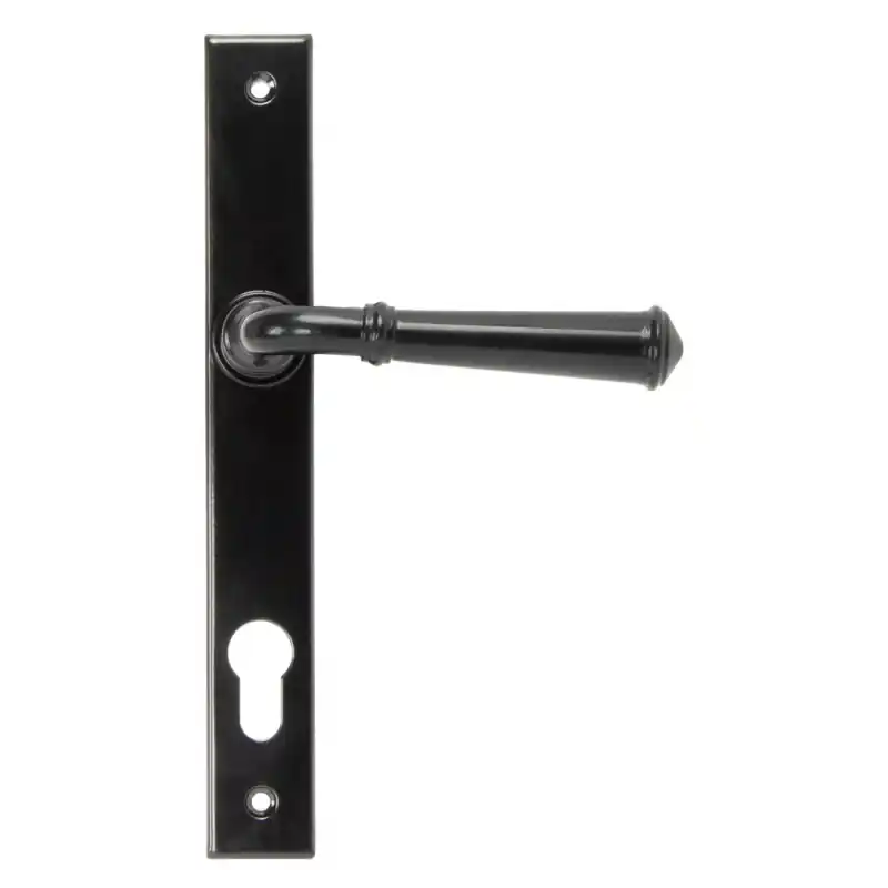 Wardlo deurkruk op schild 242x32mm PC92 smeedijzer zwart Rechtstreeks Van De Fabrikant
