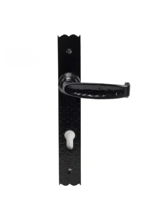 Favoriet Wardlo deurkruk op schild 265x32mm PC92 smeedijzer zwart