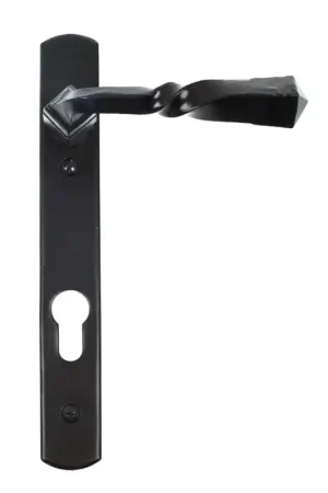 Wardlo deurkruk op schild 220x30mm PC92 smeedijzer zwart Hete Deal